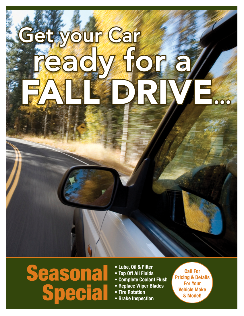 Seasonal Fall Special (Call Shop For Details)