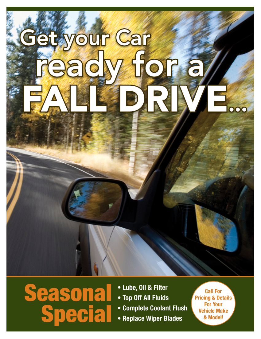 Seasonal Fall Special (Call Shop For Details)