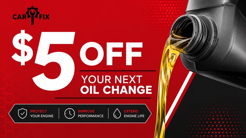 Car Fix - $5 OFF Your Next Oil Change