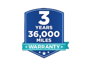 3 Year / 36K Mile Nationwide Warranty